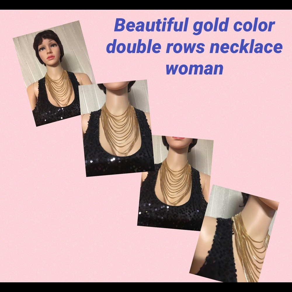 ⭐️⭐️🔥Beautiful double rows Woman necklace
